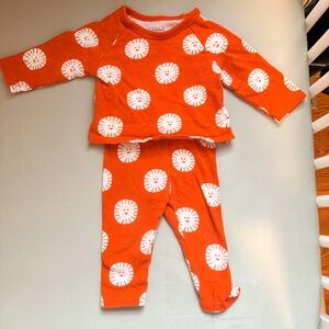 🏷️ Christian Robinson Baby Orange Sun Print 2Pc Set